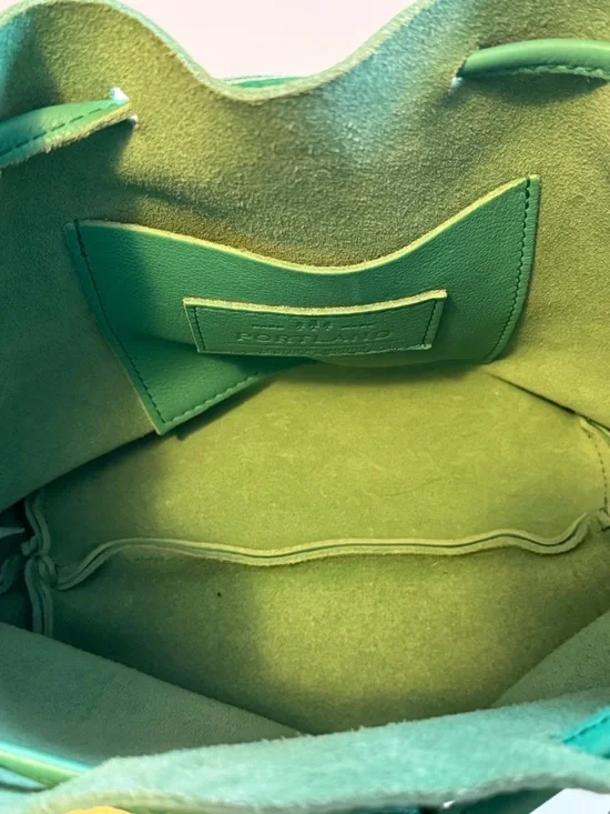 Portland Leather bucket back west palm Tiffany blue color used unicorn 🦄 - Picture 11 of 13